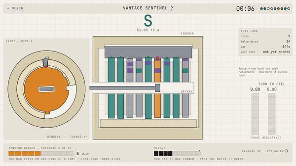 Screenshot of Shear line