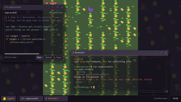 ChickenScratch: Cluck & Code Demo 스크린샷 4