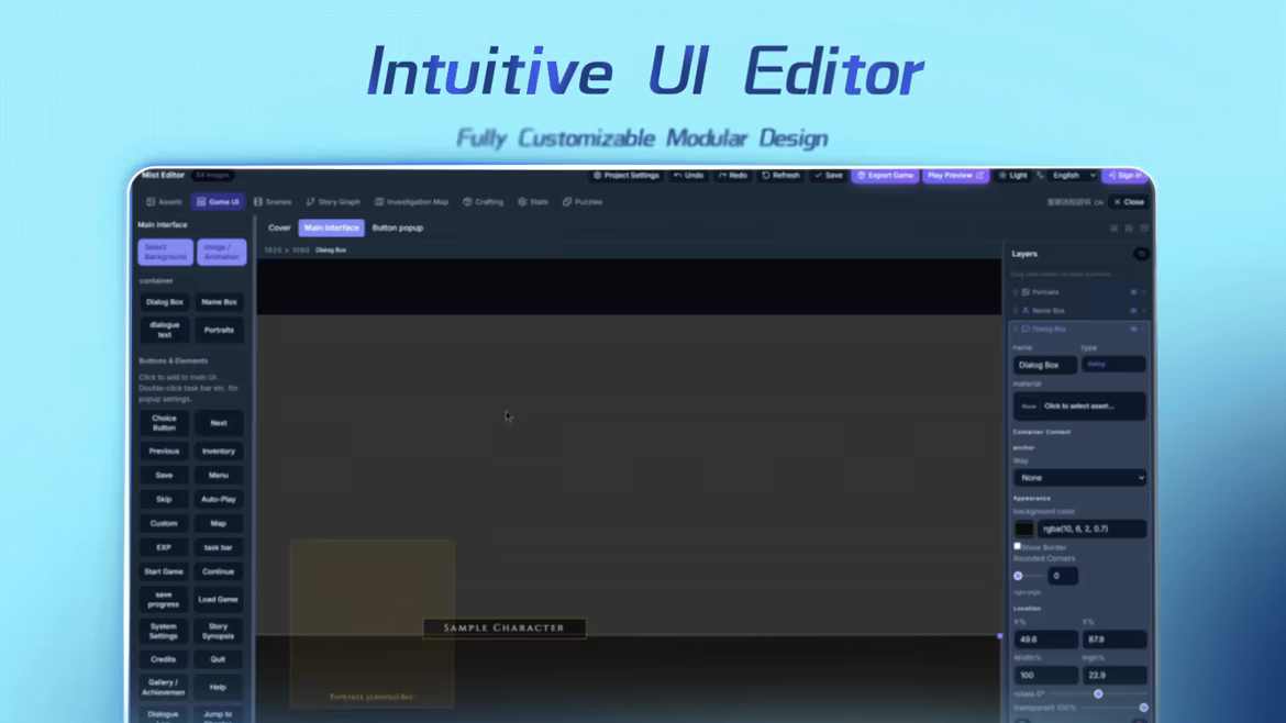 Mist Game Editor video 5