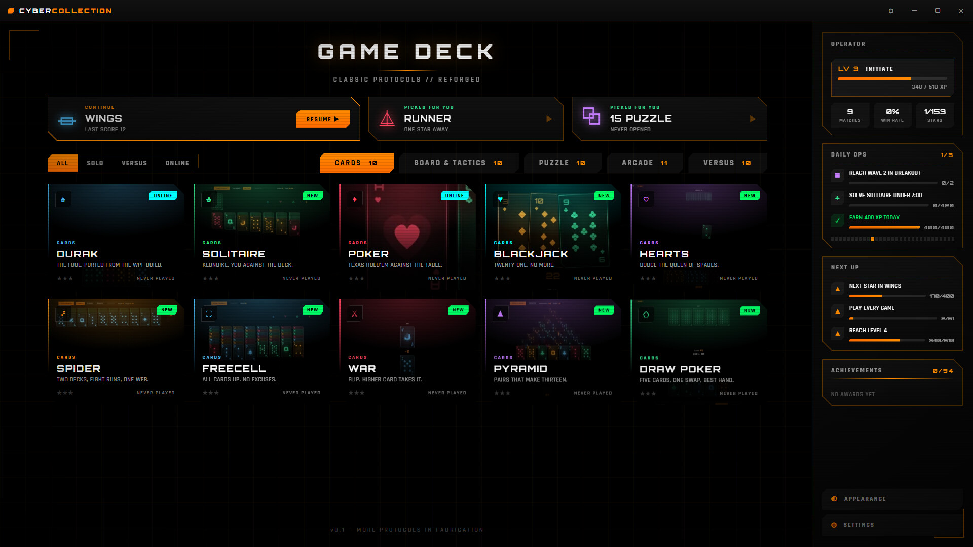 Cyber Classics Collection screenshot 1
