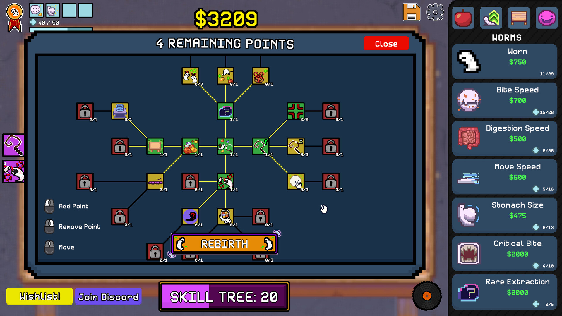 『Worm Capitalist』のスクリーンショット