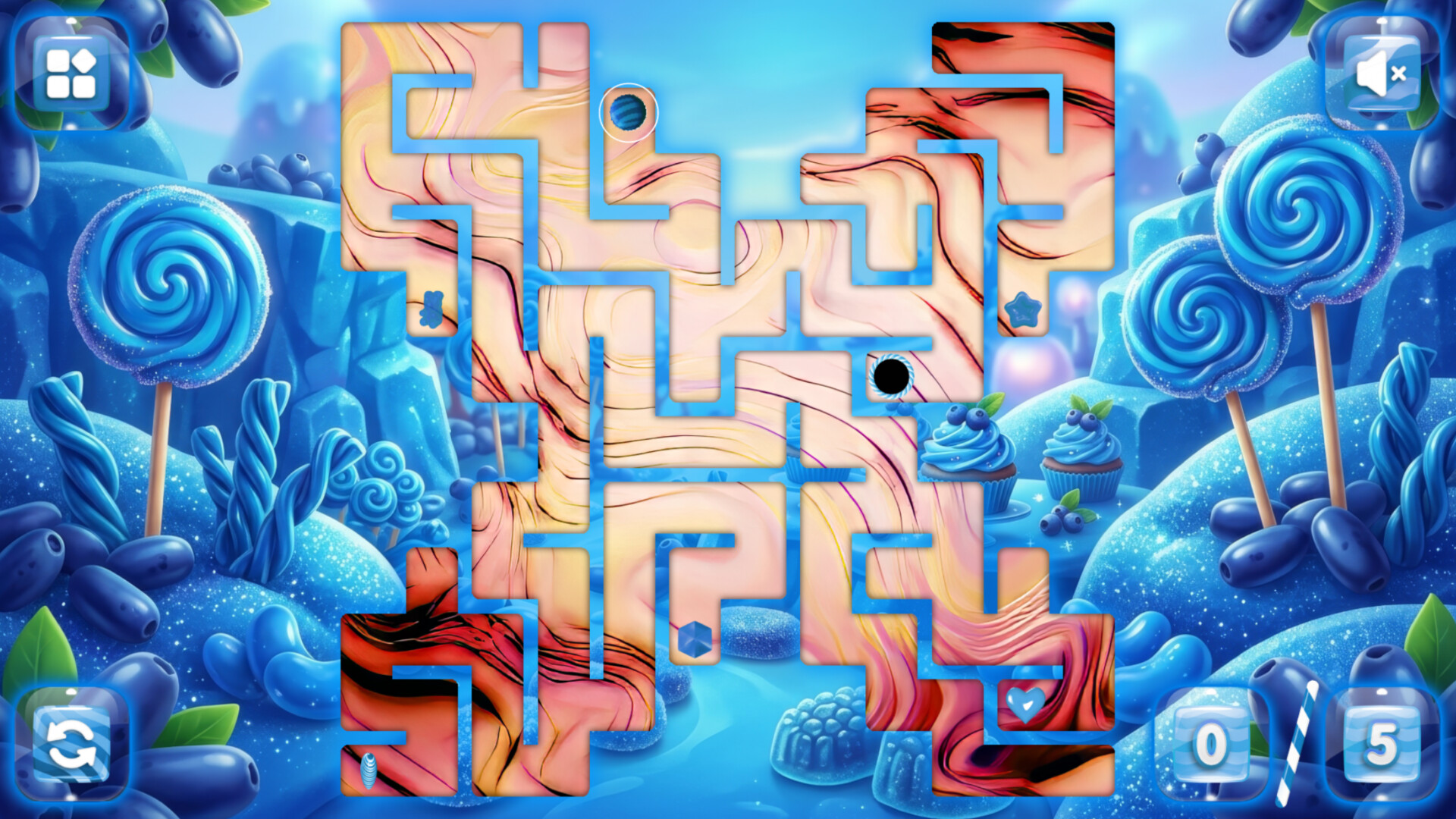 Sweetie Candy Maze: Azure Honeyberry screenshot