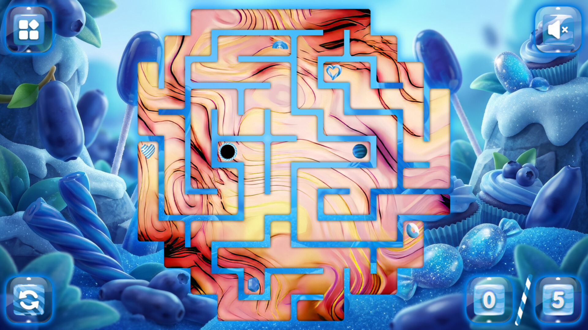 Sweetie Candy Maze: Azure Honeyberry screenshot