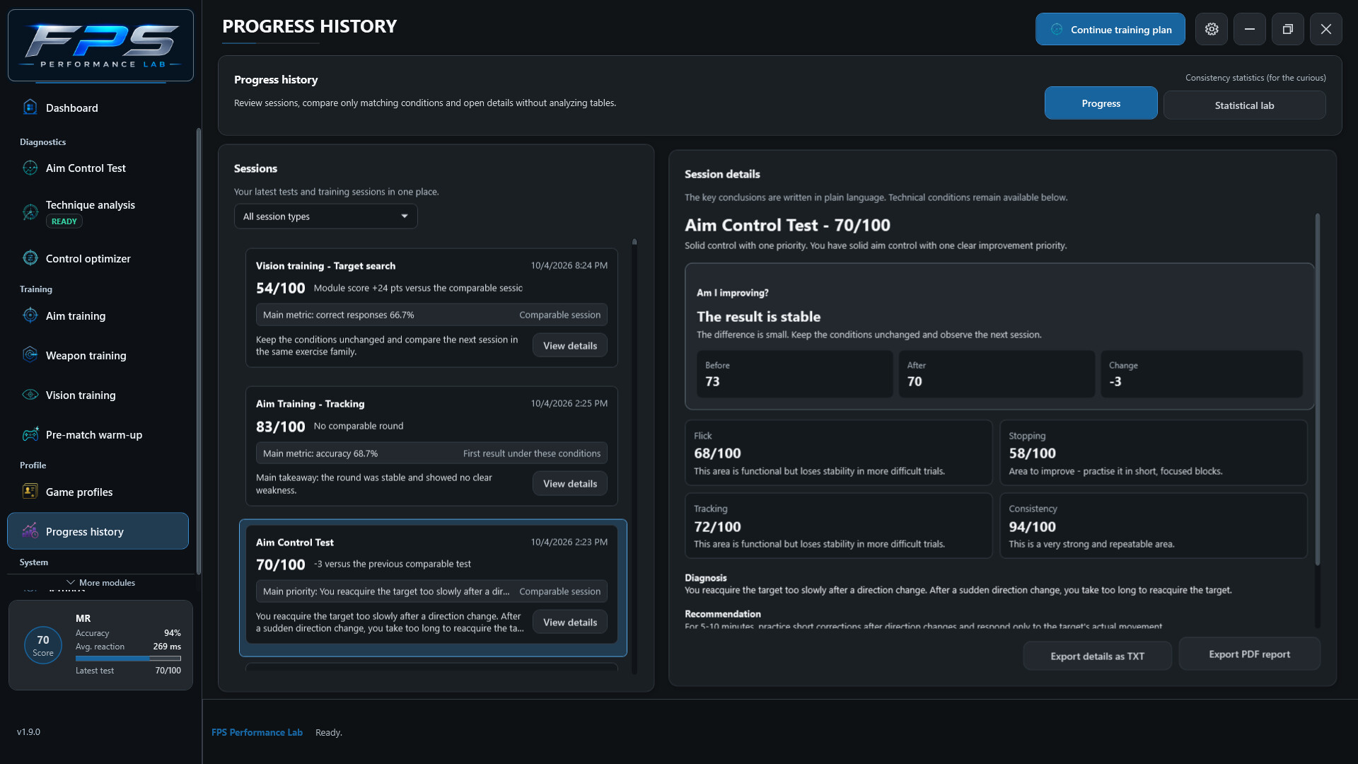 FPS Performance Lab screenshot 5