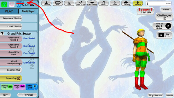 Figure Skating Legends: Triple XP screenshot 2