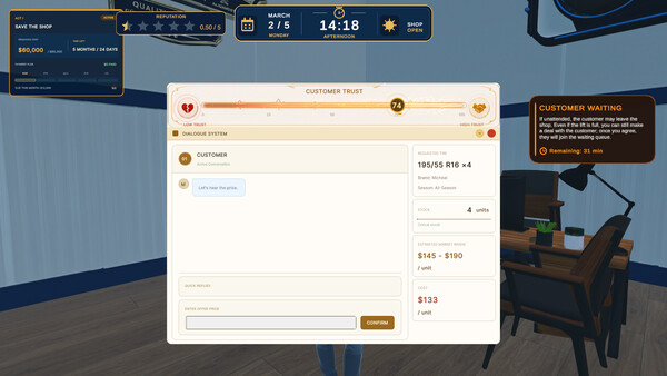 Tire Dealer Simulator screenshot 8