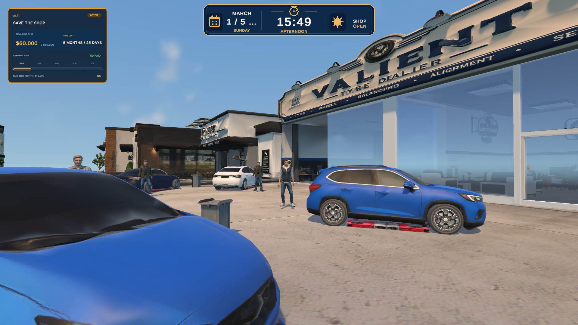 Tire Dealer Simulator screenshot 1