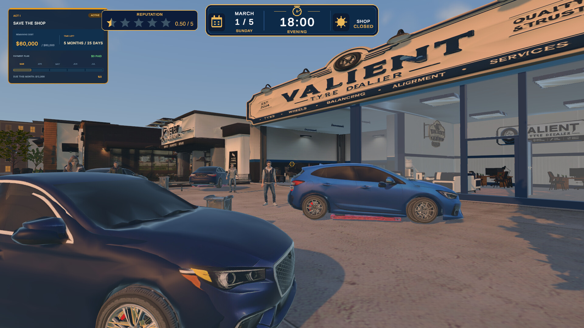 Tire Dealer Simulator screenshot #1