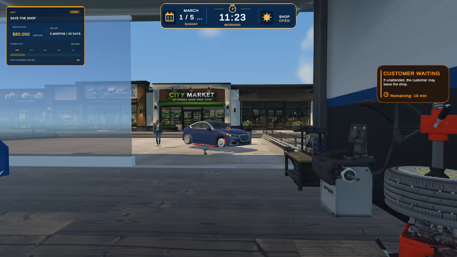 Tire Dealer Simulator screenshot 1