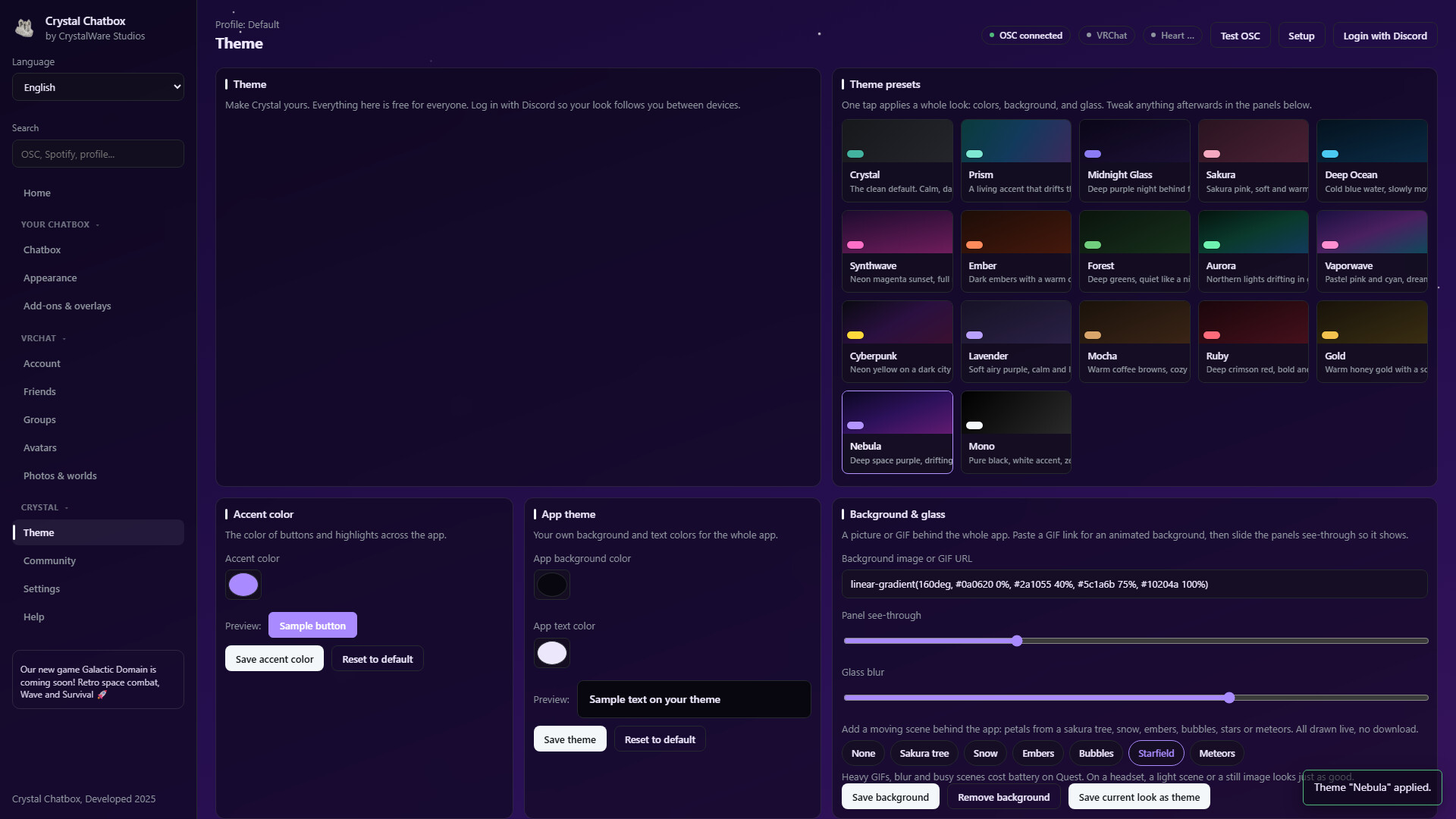 Crystal Chatbox official screenshot 3
