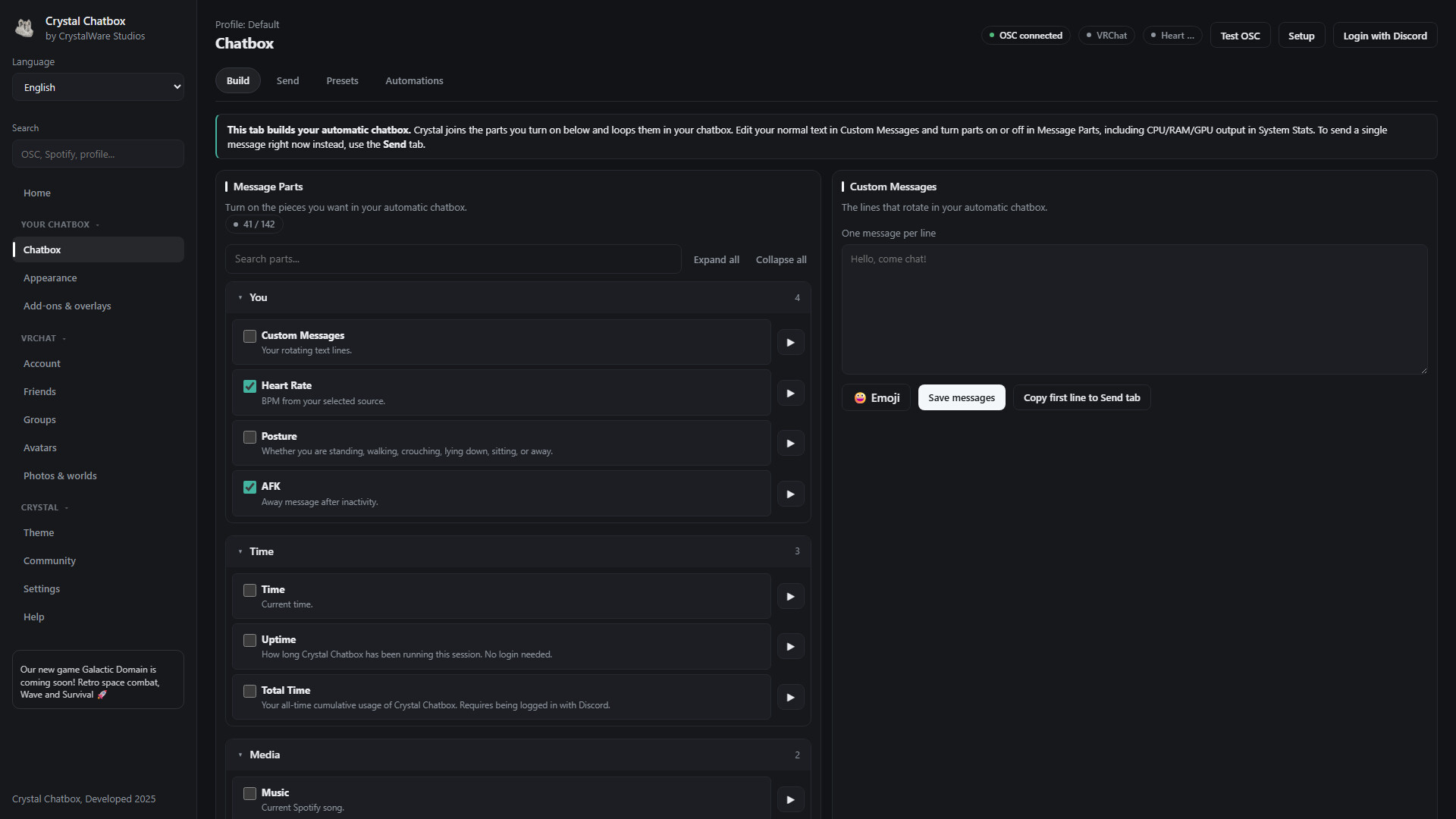 Crystal Chatbox official screenshot 2