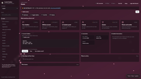 Crystal Chatbox screenshot 4