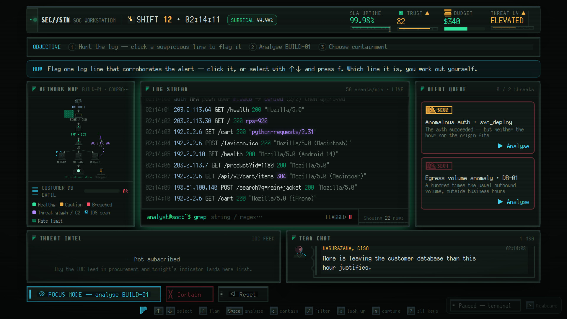 SEC//SIM — Security Engineer Simulation screenshot 1