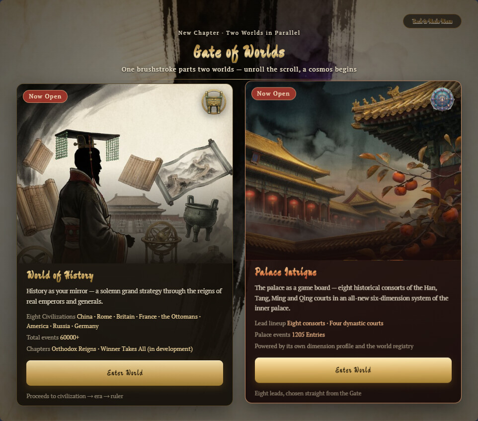 Choice of History screenshot #1