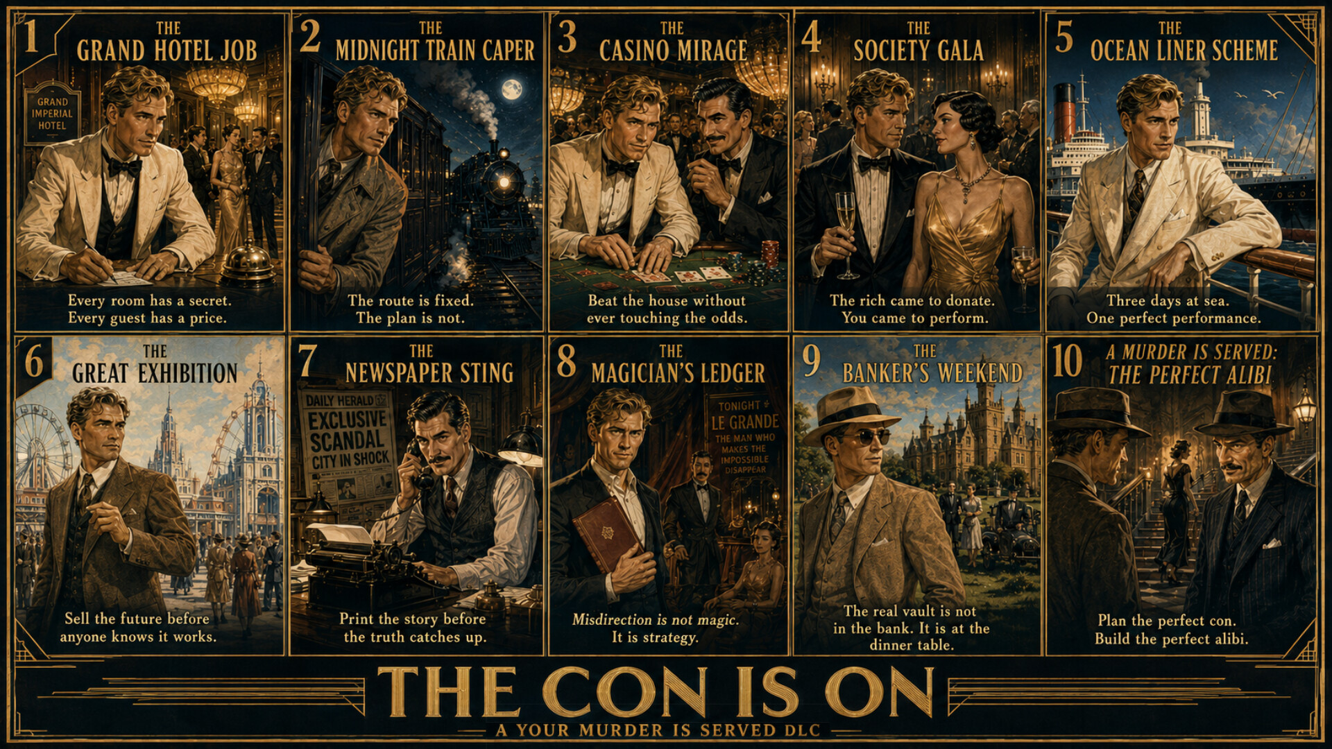 Your Murder Is Served - The Con Is On: A Caper-Scenario DLCのスクリーンショット 1