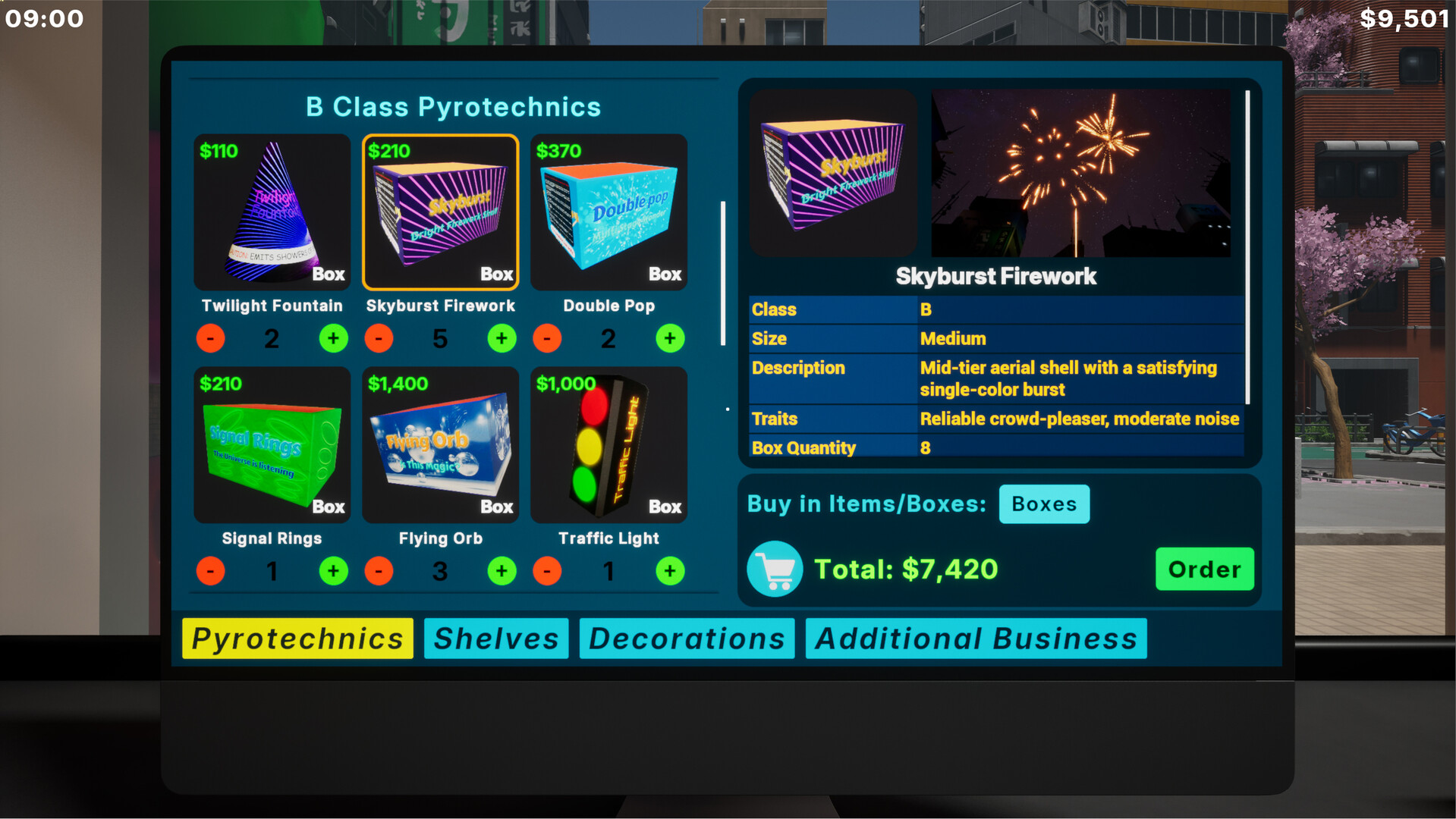 Firework Store Simulator screenshot #3
