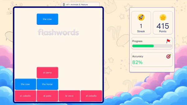 FlashWords: Wordfall 스크린샷 1