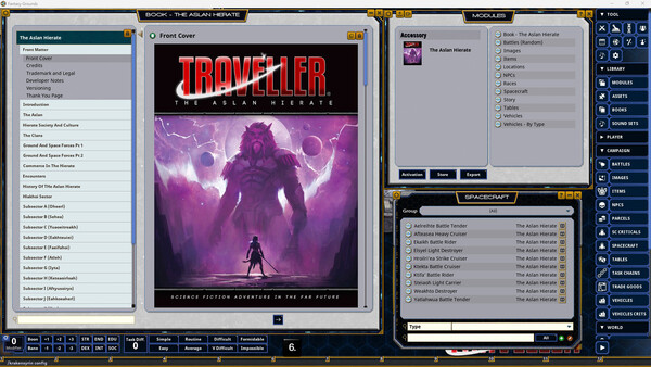 Fantasy Grounds - Traveller - The Aslan Hierate screenshot 1