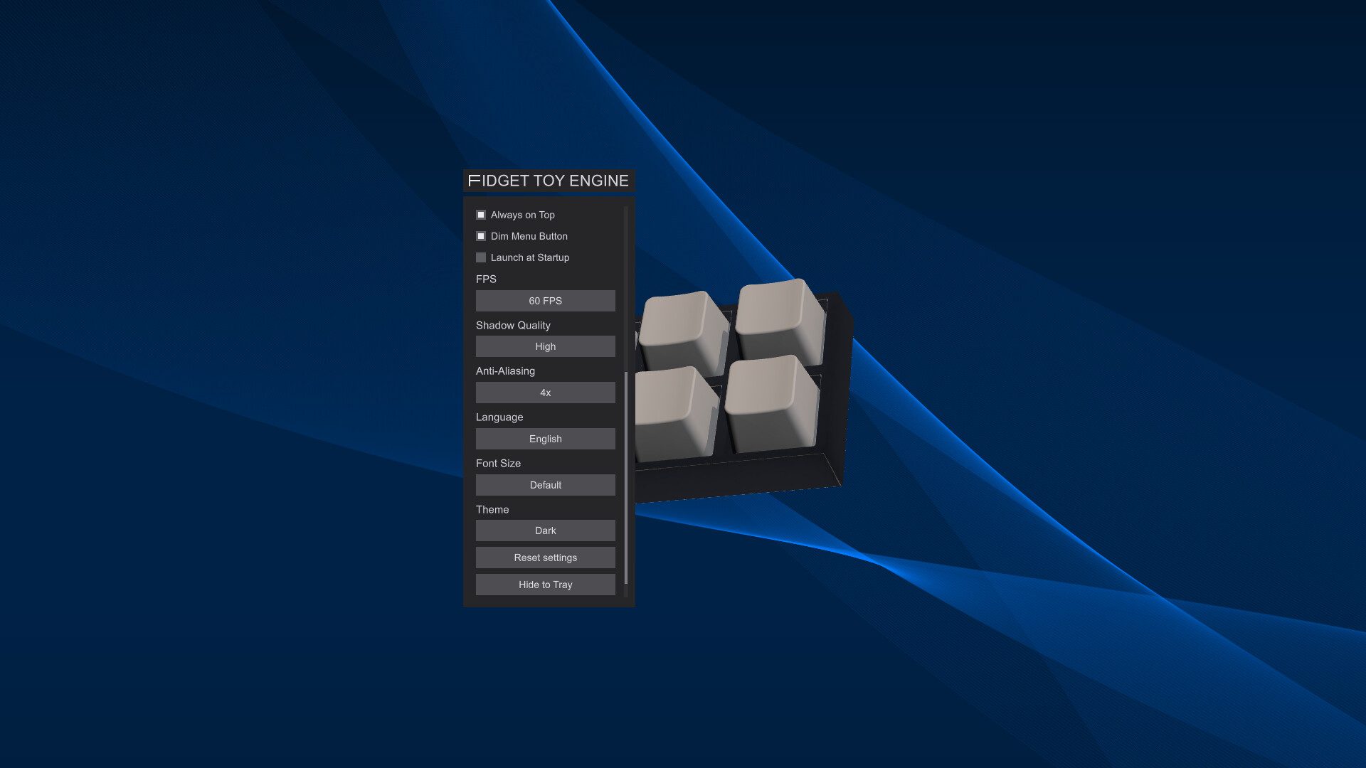 Fidget Toy Engine