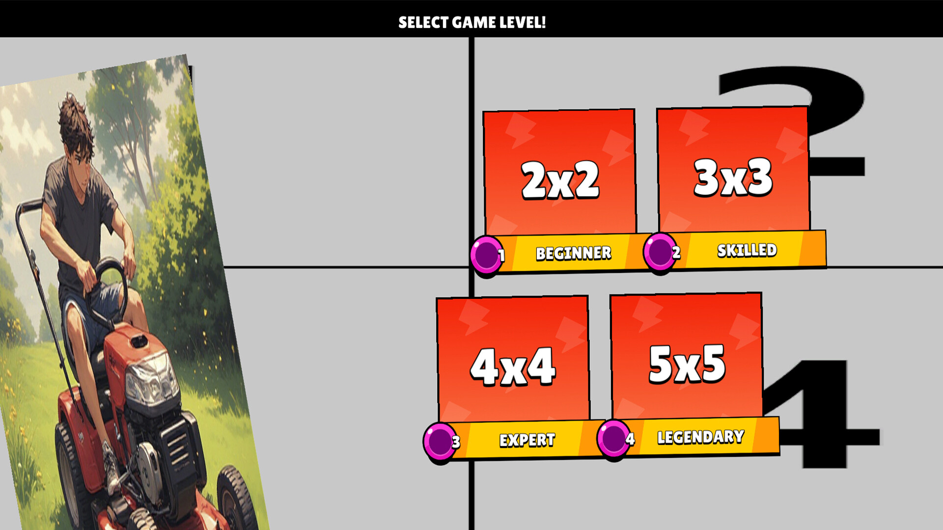 Lawnmower Puzzle screenshot
