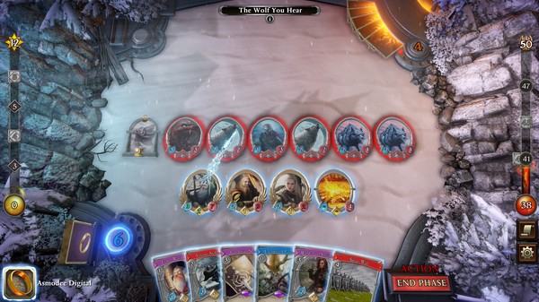 Screenshot of The Lord of the Rings: Adventure Card Game - Definitive Edition gameplay showing in-action mechanics