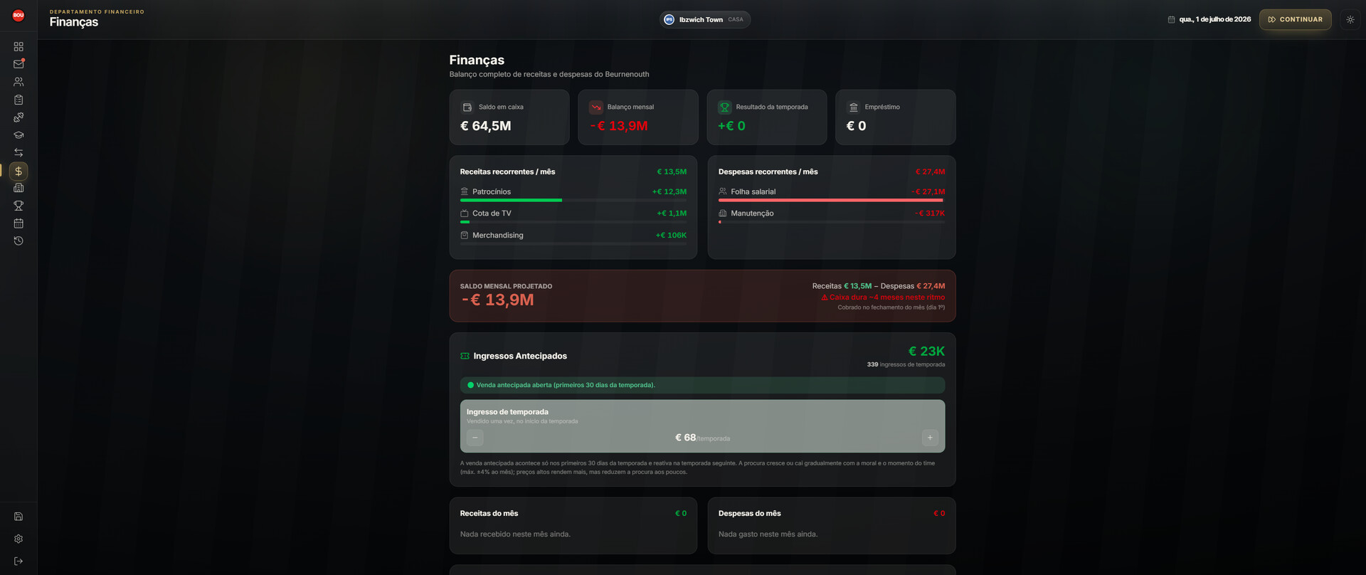 Footy Manager screenshot 2