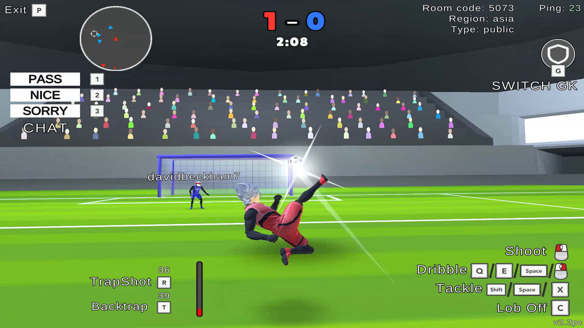 Unmatched Ego 2 - Soccer Actionのスクリーンショット 1