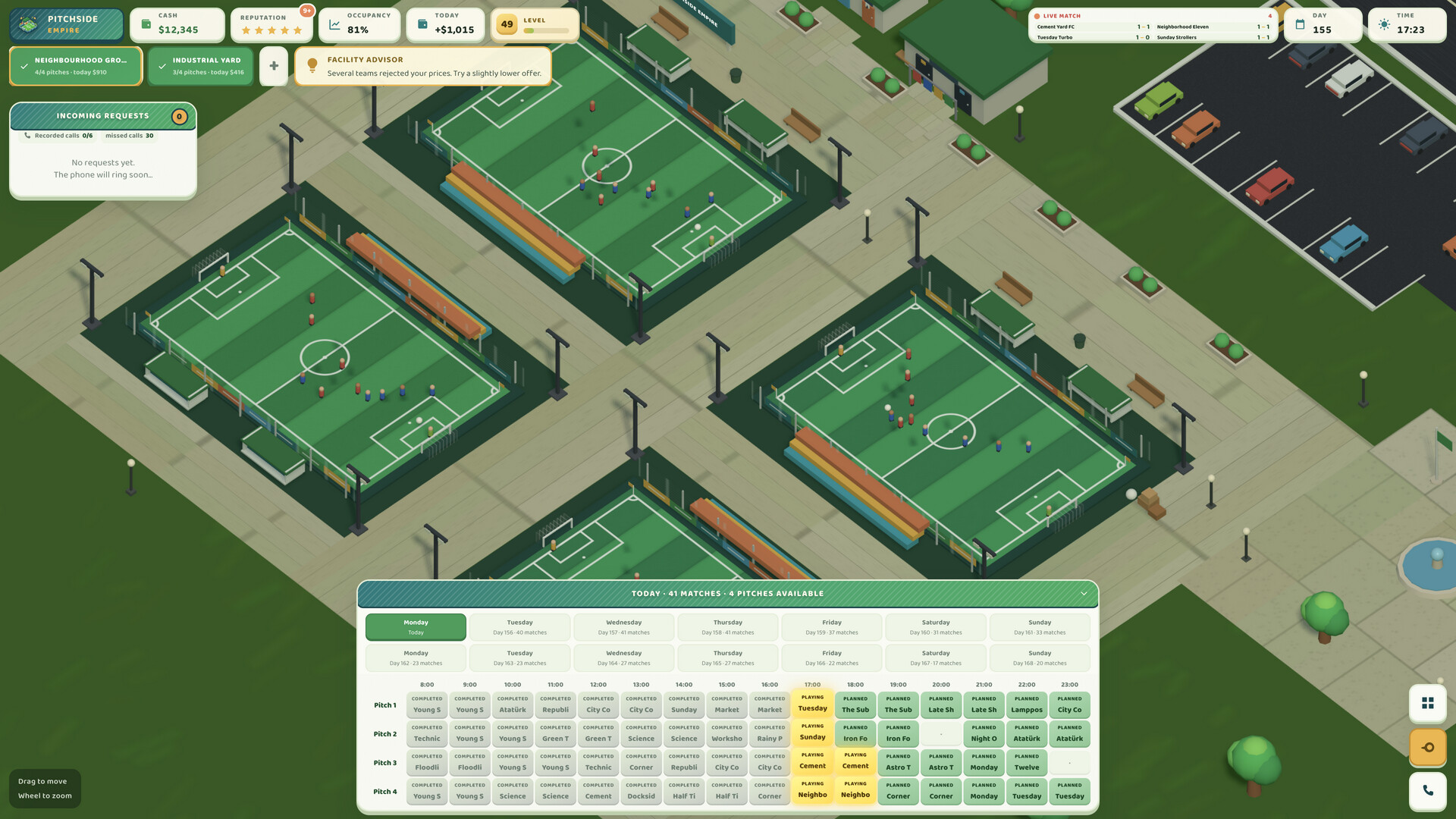 Pitchside Empire screenshot