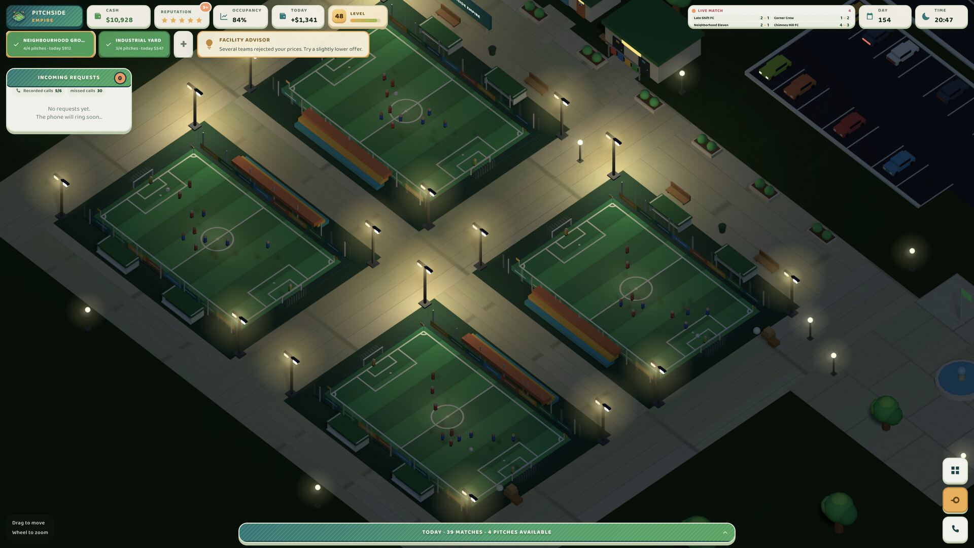 Pitchside Empire screenshot 1