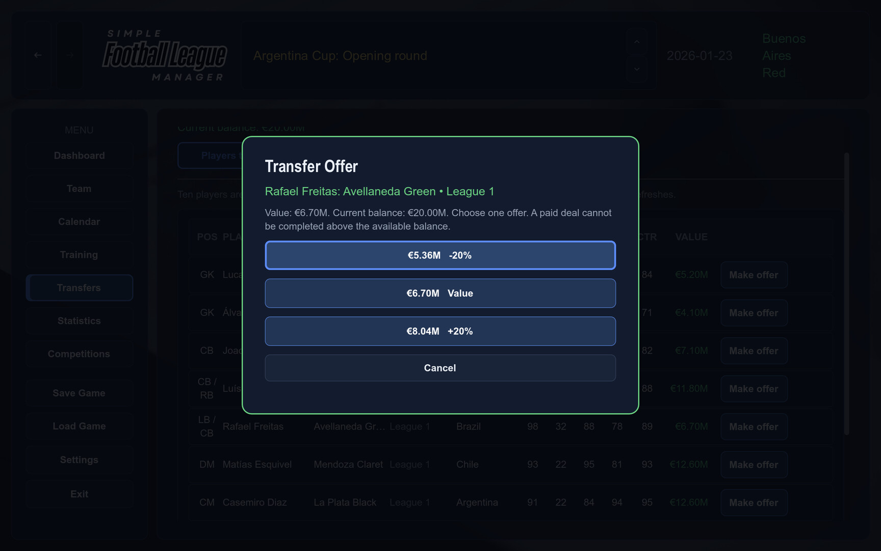 Simple Football League Manager screenshot 7