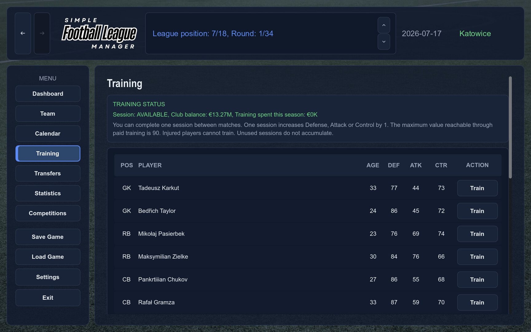 Simple Football League Manager screenshot 6