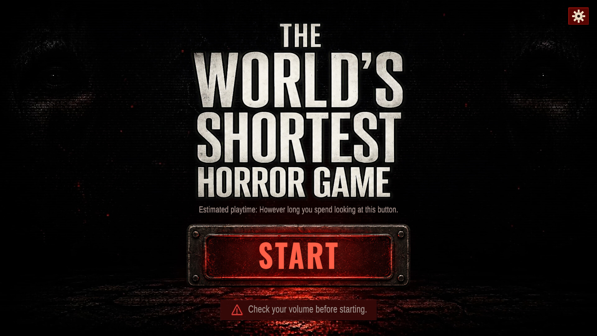The World's Shortest Horror Game cover