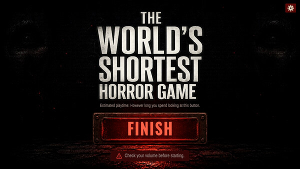 Screenshot of The World's Shortest Horror Game