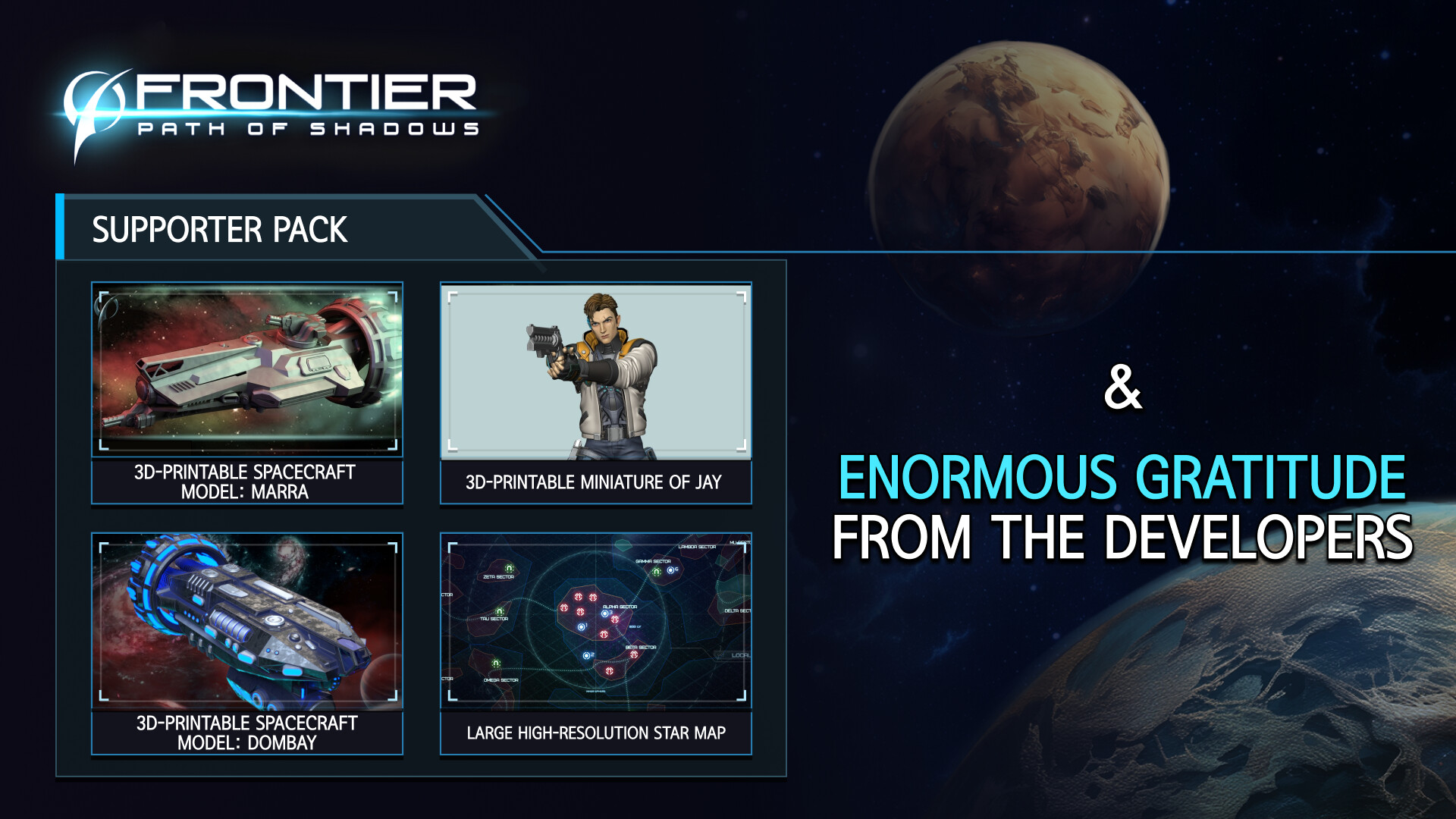 Frontier: Path of Shadows Supporter Pack Featured Screenshot #1