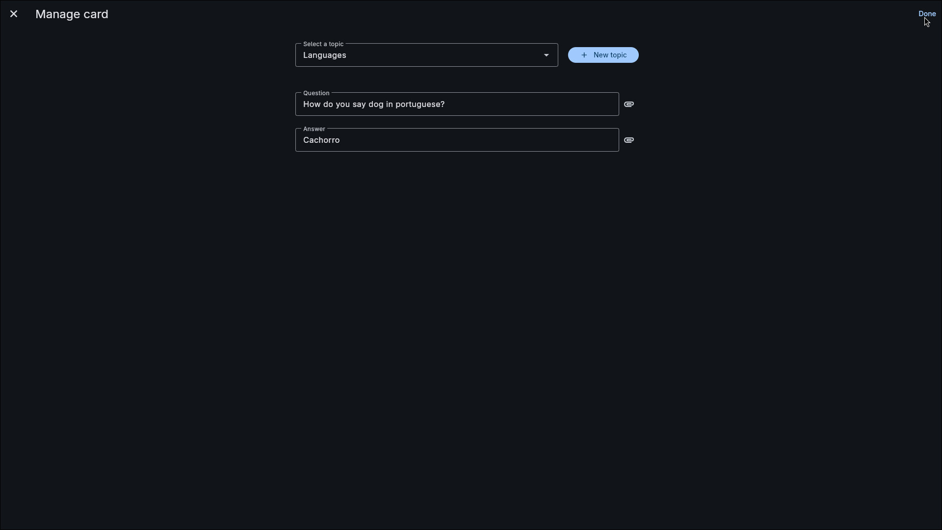 Mory flashcards screenshot 3
