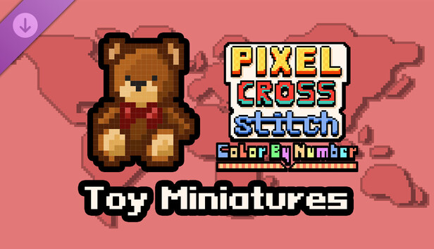 Pixel Cross Stitch - Toys Miniatures Pack