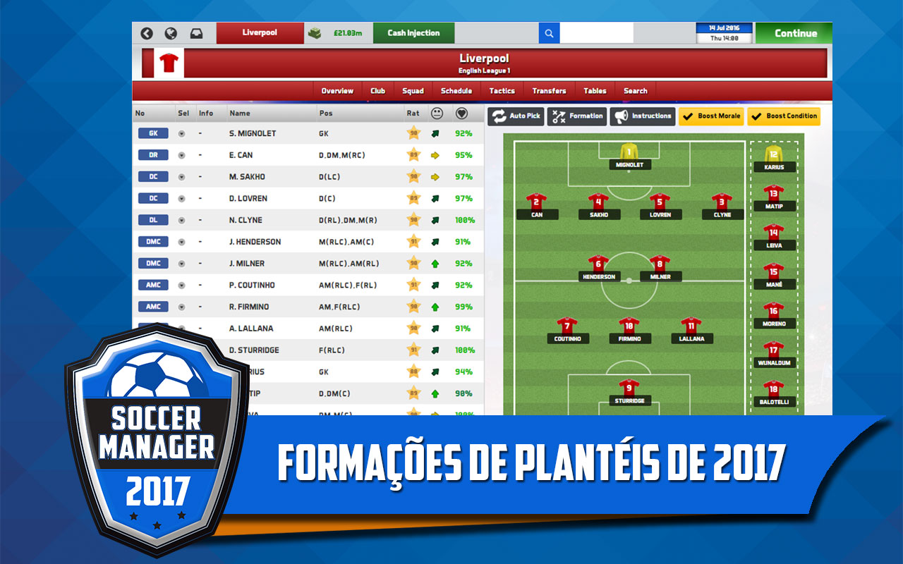 Soccer Manager 2017 screenshot 1
