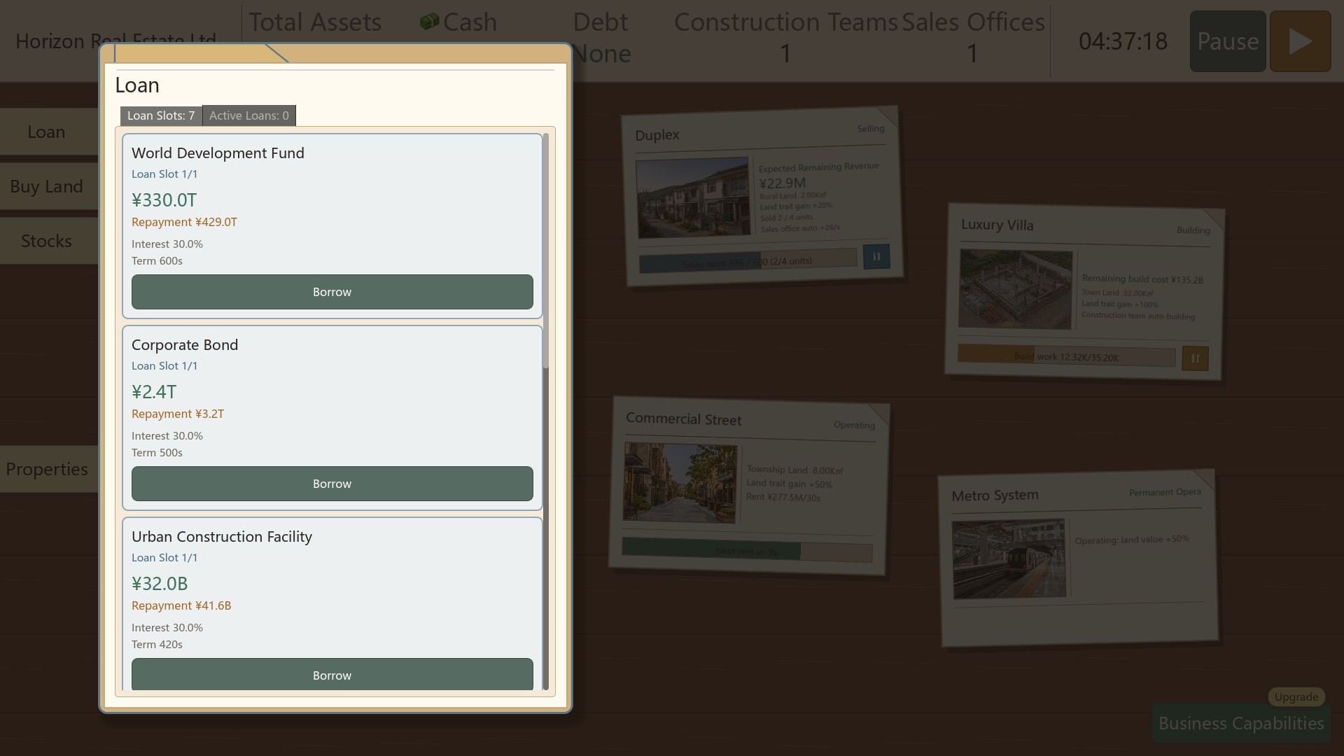Leverage Real Estate Simulator screenshot 3