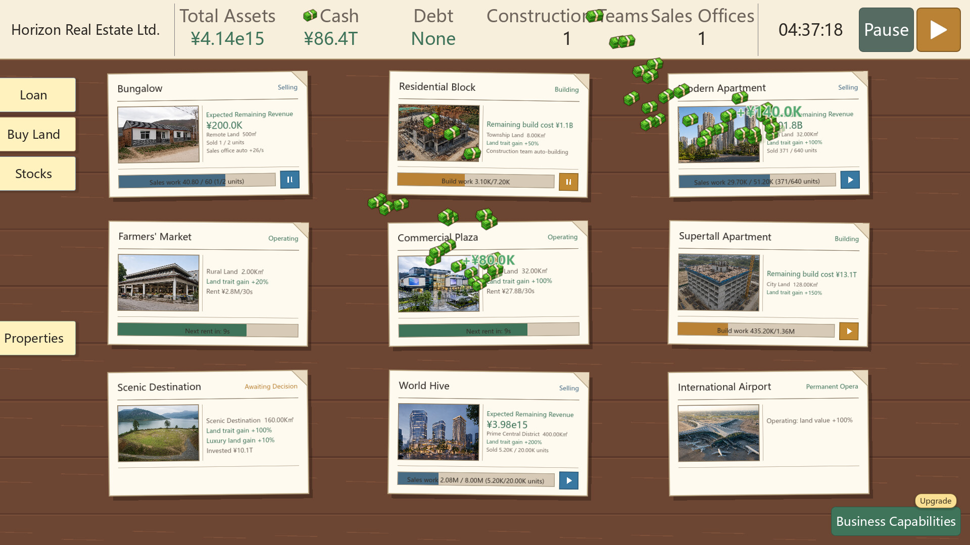 Leverage Real Estate Simulator screenshot 1