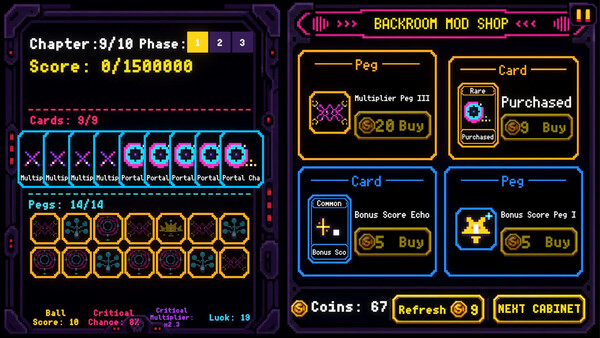 CURSECADE: Pachinko Roguelite Demo 스크린샷 3