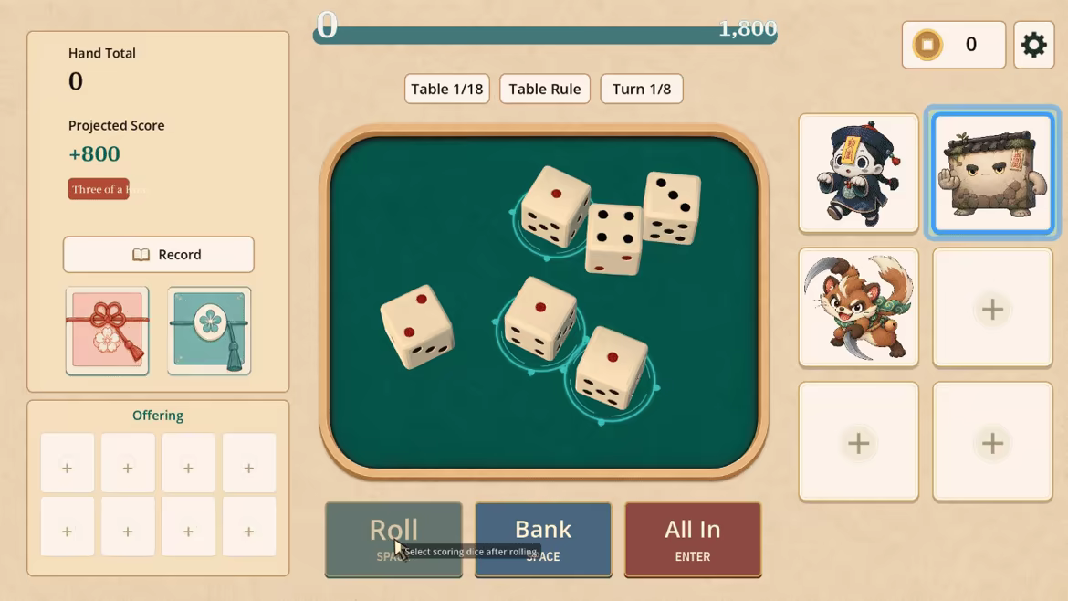 Hyakki Dice video 2
