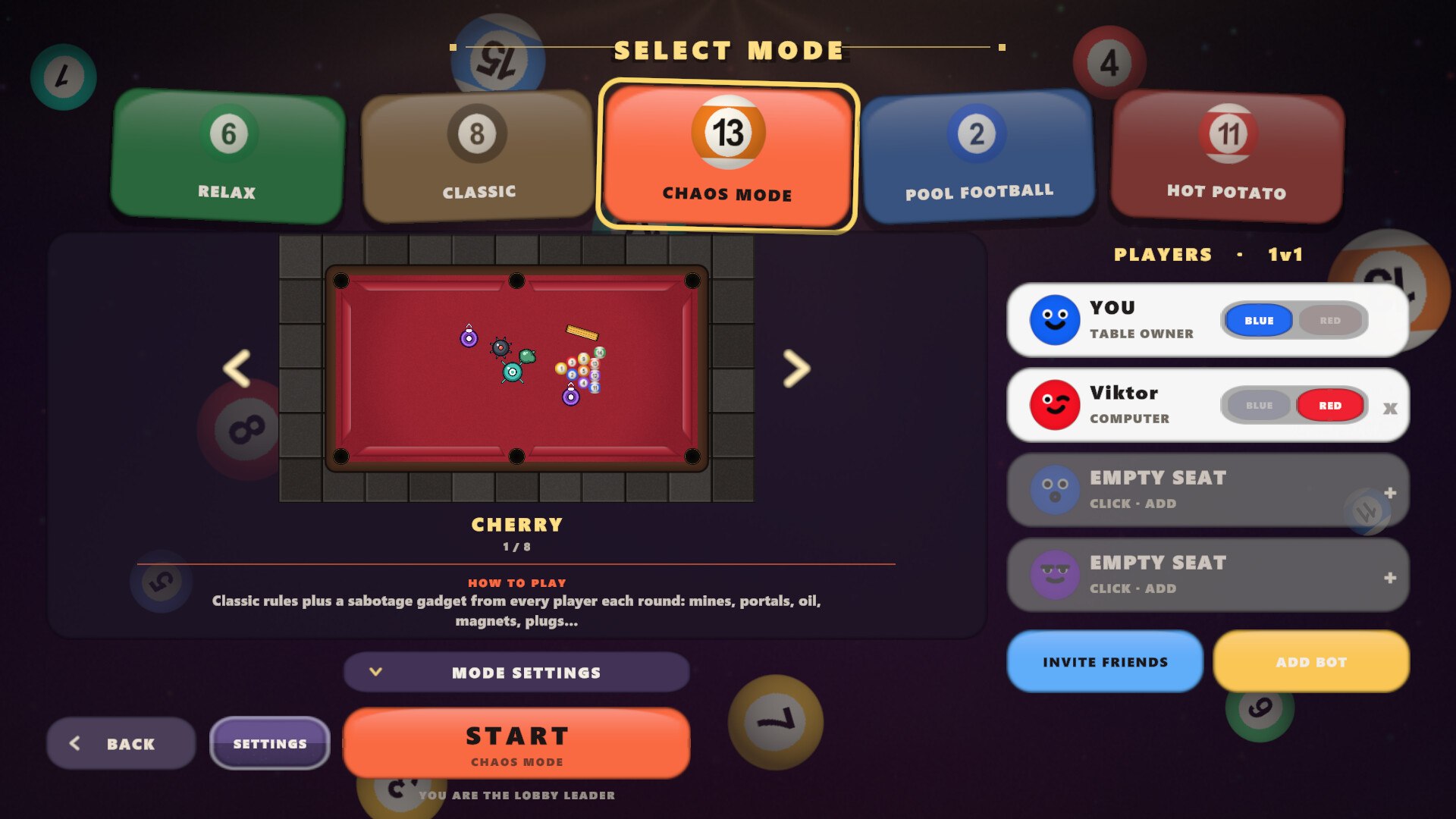 Cue Chaos screenshot 1