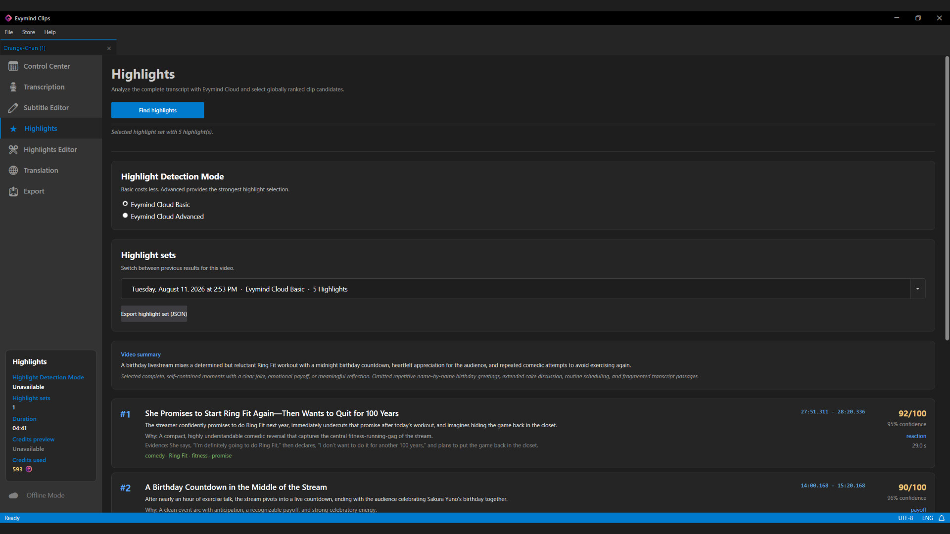 Evymind Clips: Automatic Highlights & Shorts screenshot 3