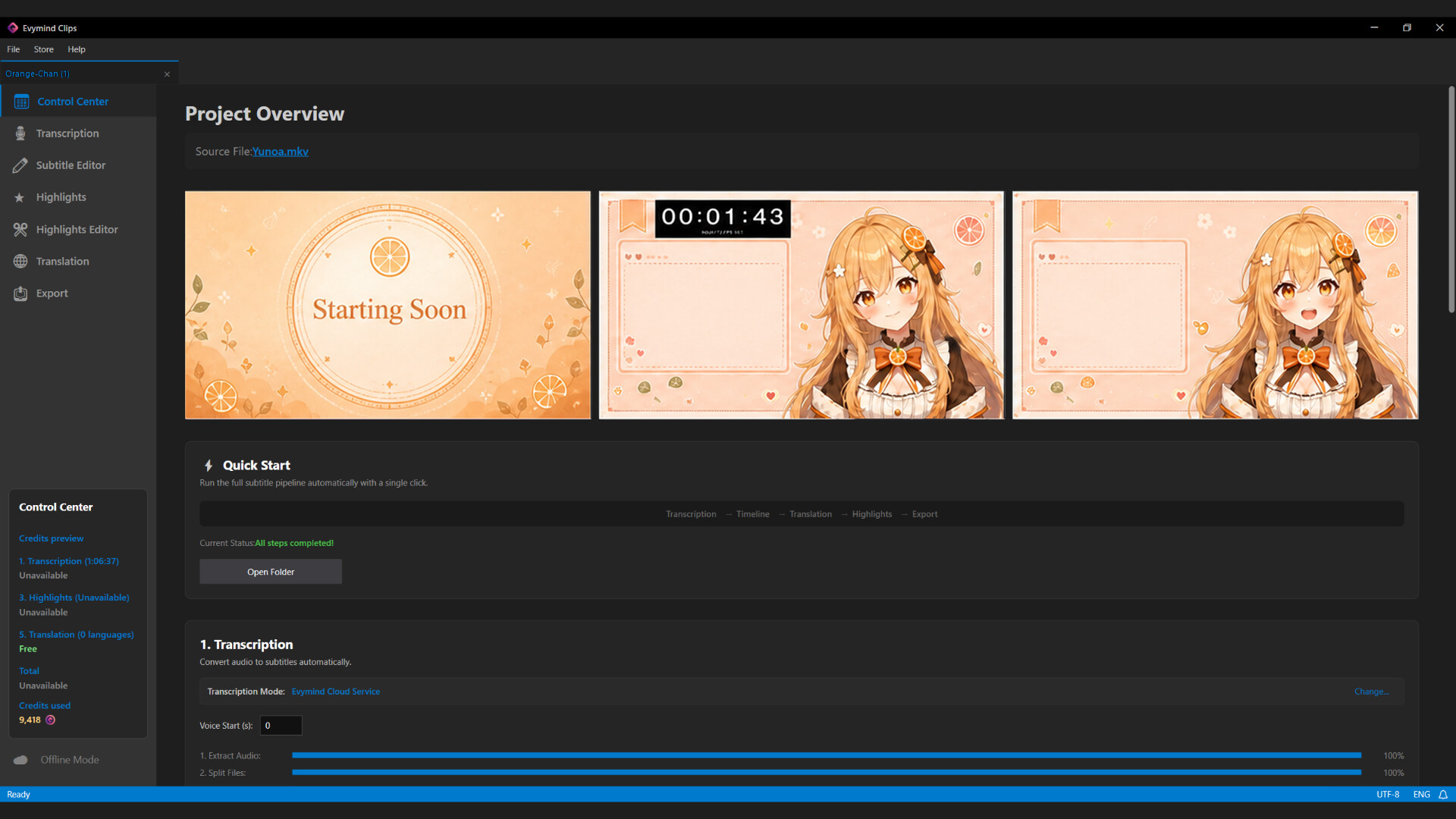 Evymind Clips: Automatic Highlights & Shorts screenshot 1