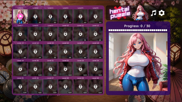 Hentai Puzzle: Valentine screenshot 1
