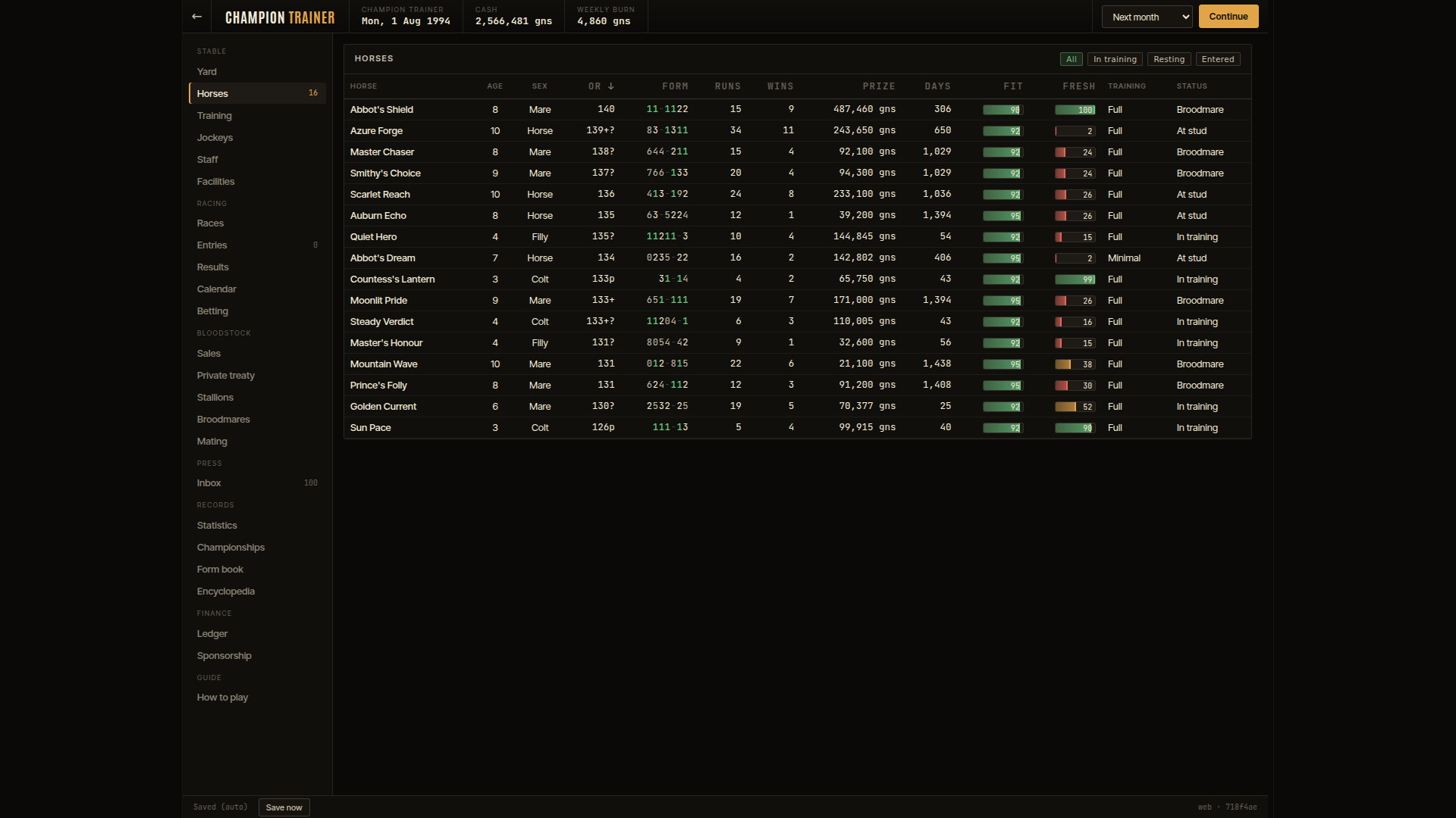 Champion Trainer screenshot #2