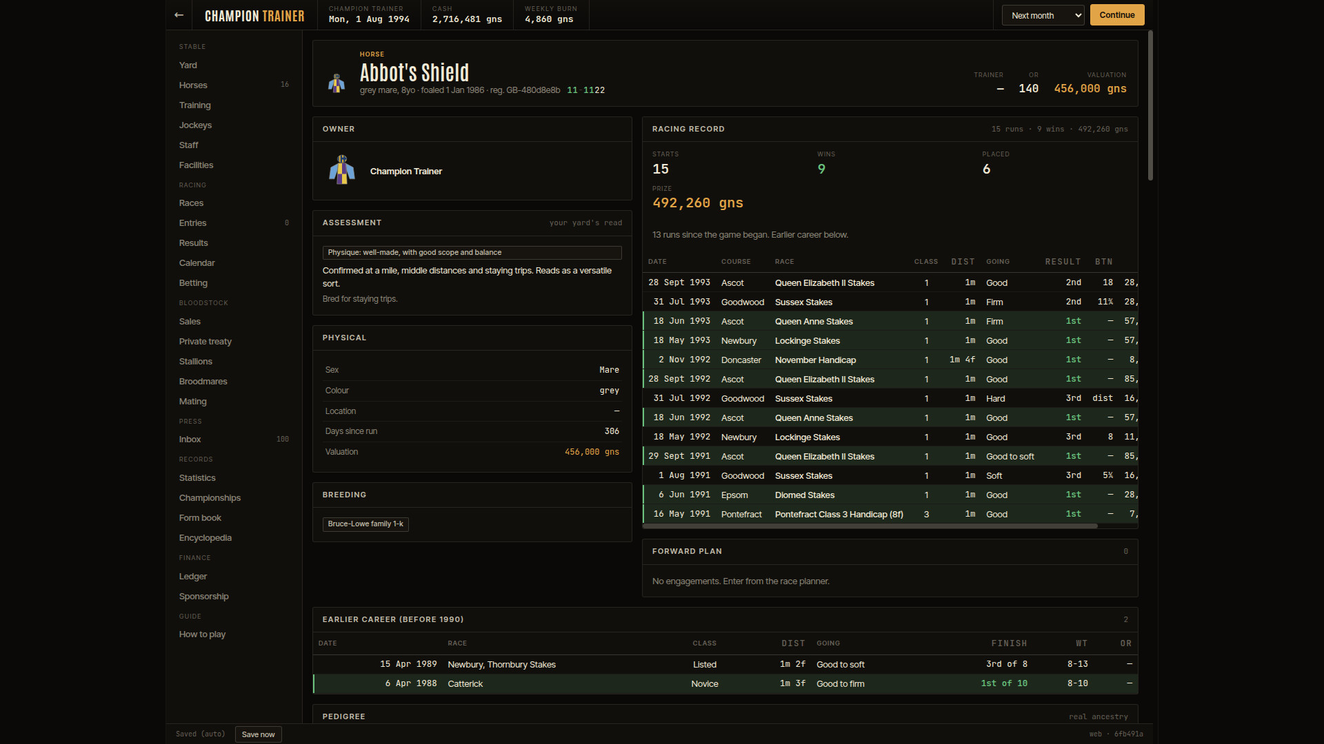 Champion Trainer screenshot #3