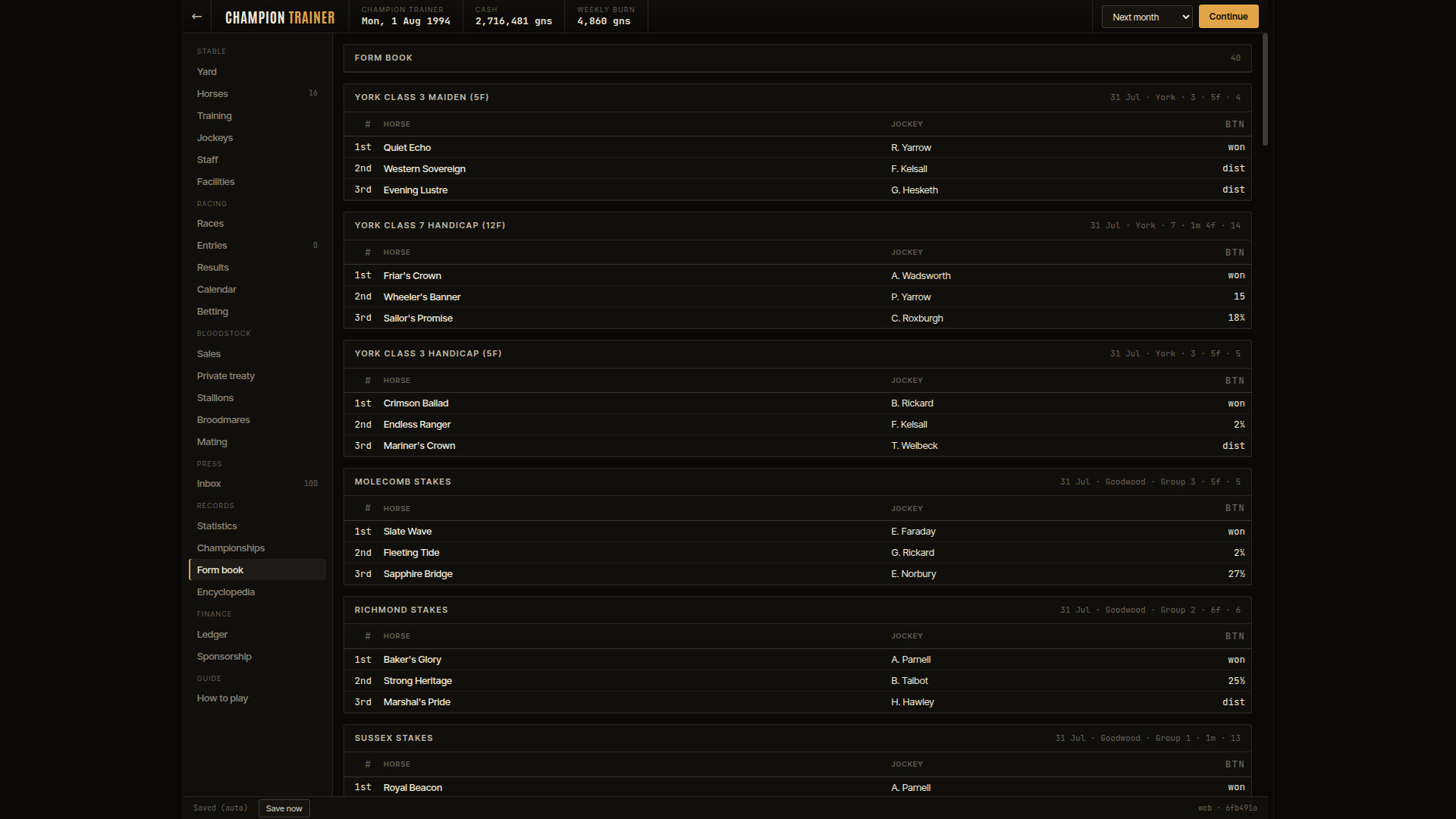 Champion Trainer screenshot #5