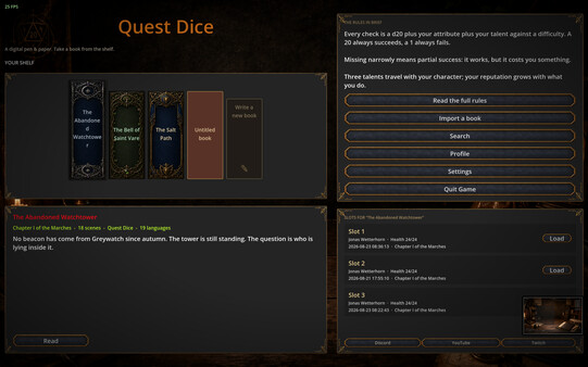 Quest Dice Screenshot