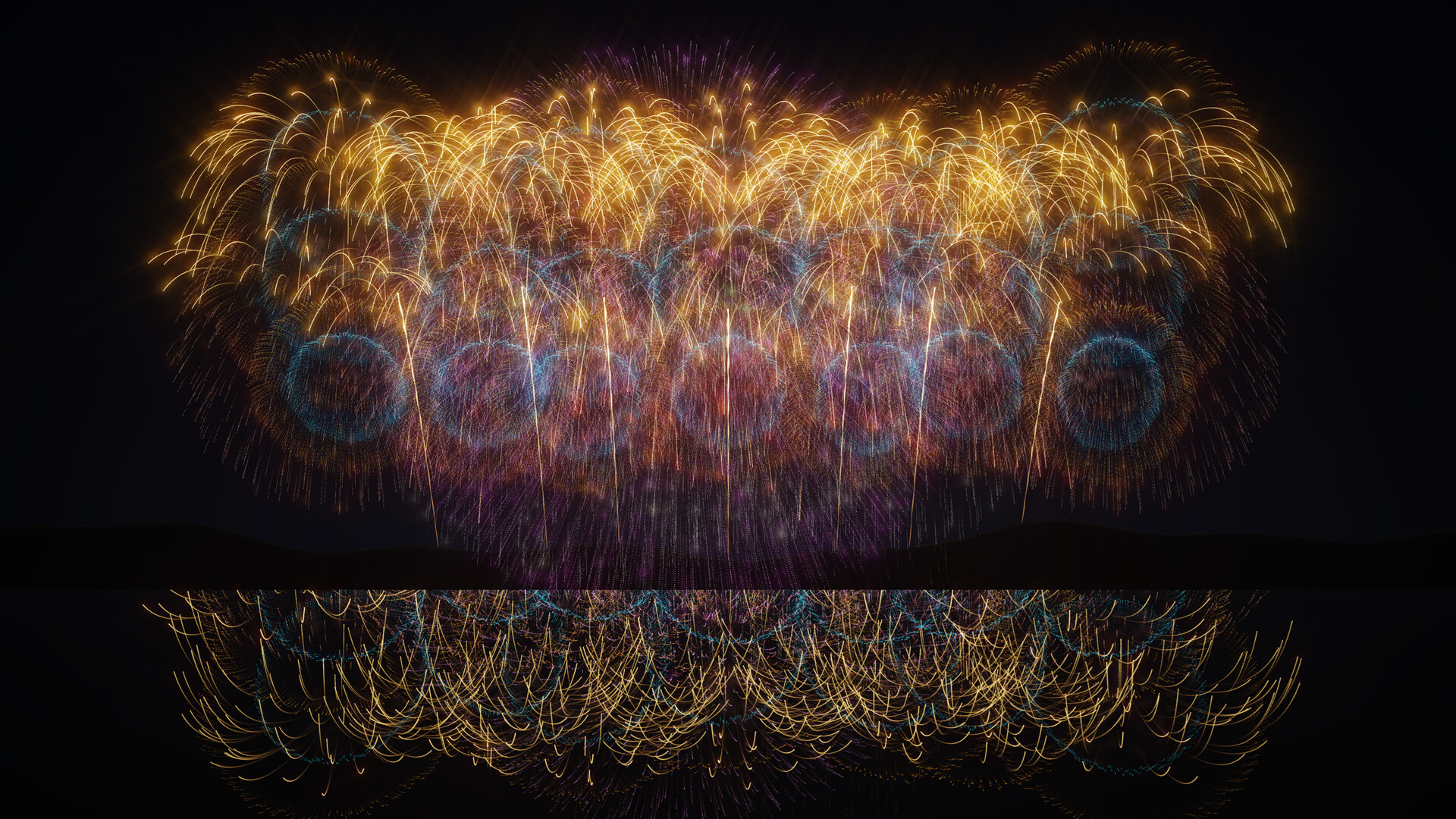 BURST NOIR - Fireworks Simulator screenshot